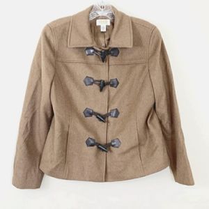 Talbots Italian Camel Hair Toggle Coat 16